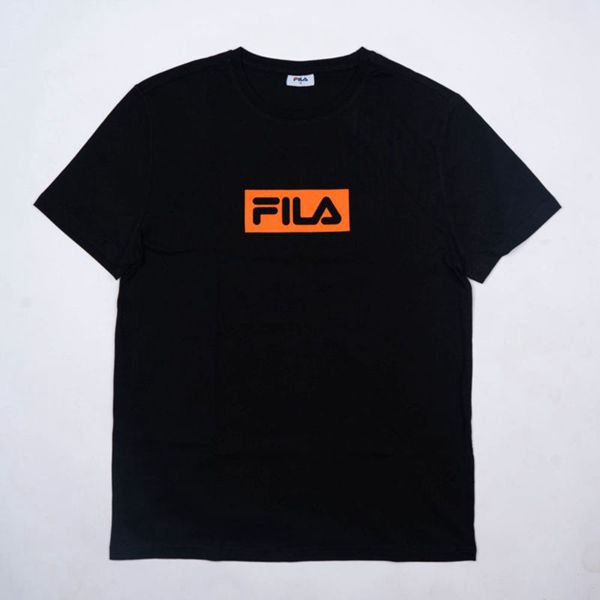 Camisetas Fila Mulher Pretas/Laranja - Fila Ali Oversized En Portugal,SAYQ-38542